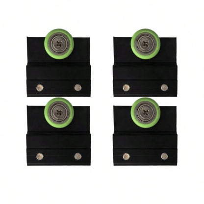Shower Door Rollers Parts Only, 4 Pcs/Pack, Matte Black, 24D03PMBGJ