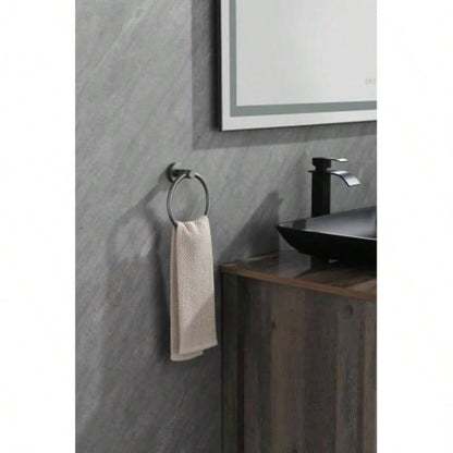 6 Piece Bathroom Towel Rack Set Wall Mount