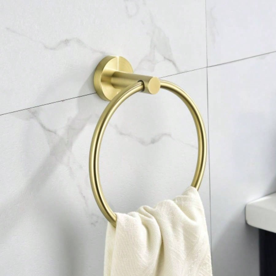 5 Piece Bathroom Towel Rack Set Wall Mount