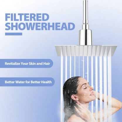 10 Square Rain Shower, Ultra - Design 304 Stainless Steel Ceiling Shower, Wall/Ceiling Mounted,