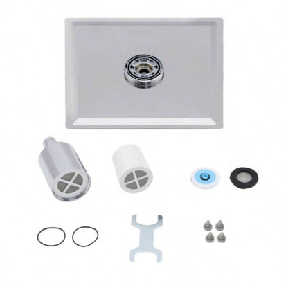 10 Square Rain Shower, Ultra - Design 304 Stainless Steel Ceiling Shower, Wall/Ceiling Mounted,