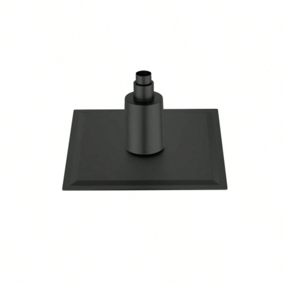 8 Square Rain Shower, Ultra - Design 304 Stainless Steel Ceiling Shower, Wall/Ceiling Mounted, Black