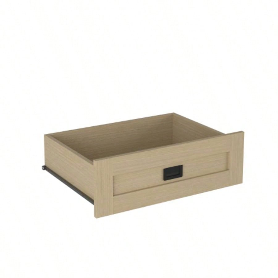 Tall Bedroom Armoire Wardrobe Closet Clothing Storage Cabinet with Hanging Rod Barn Door Drawers Open Shelves