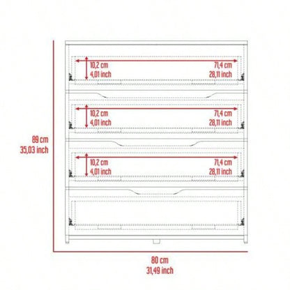 2 Piece Bedroom Set, London Armoire+ Aralia Drawer Dresser, Black/ Light Oak