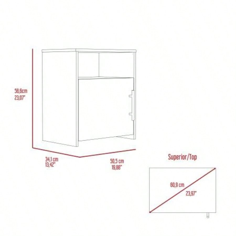 3 Piece Bedroom Set, Cartagena Armoire+ 2 Omaha Nightstands, Black