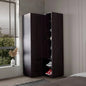 FM FURNITURE Thatcher Armoire - wardrobe, shoe storage, Open Storage and 2 - drawer, Wenge