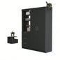 Kenya 2 Piece Bedroom Set, Armoire+ Nightstand, Black