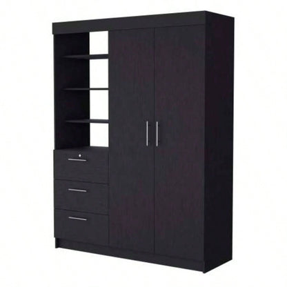 Black 3 - Drawer Armoire