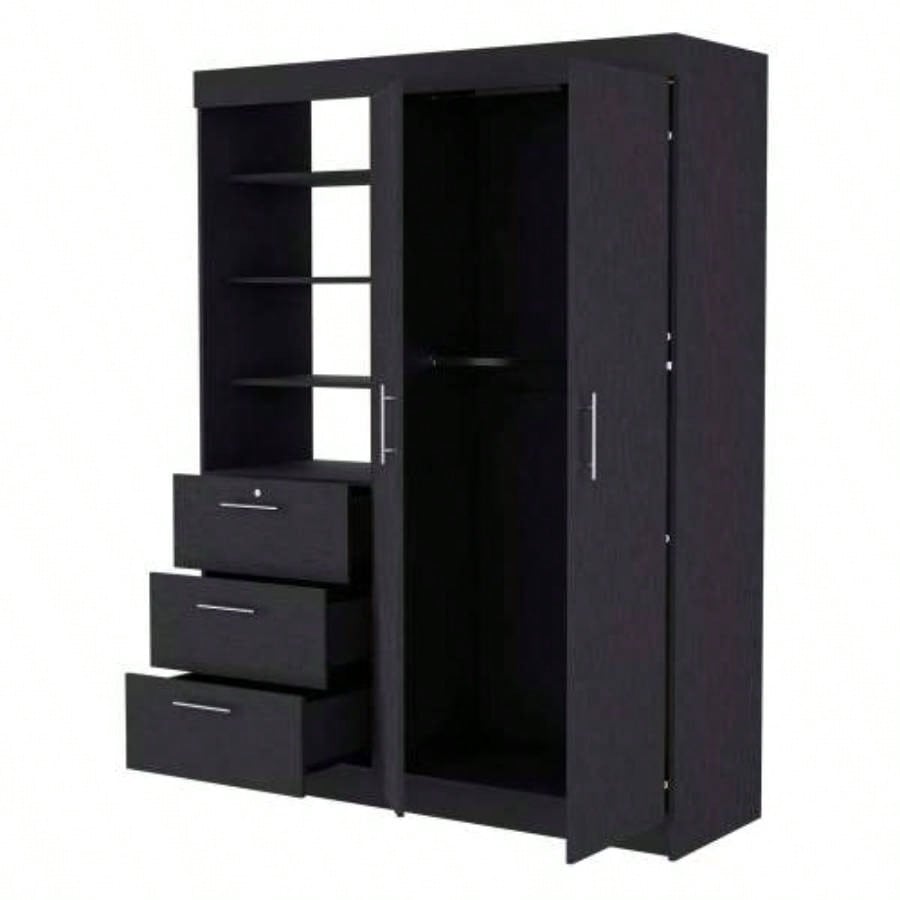 Black 3 - Drawer Armoire