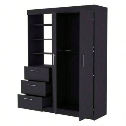 Black 3 - Drawer Armoire