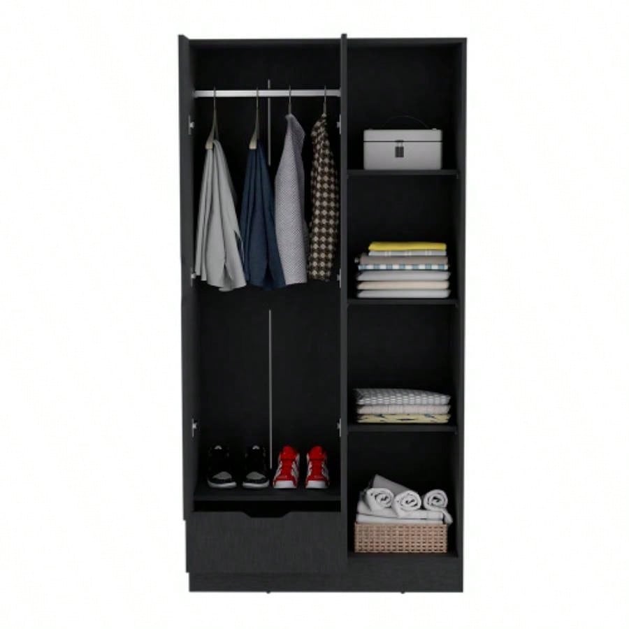 Armoire Dover, Bedroom, Black