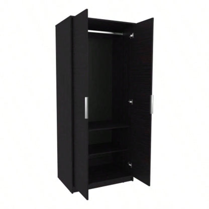 Trappe Armoire, Bedroom, Black
