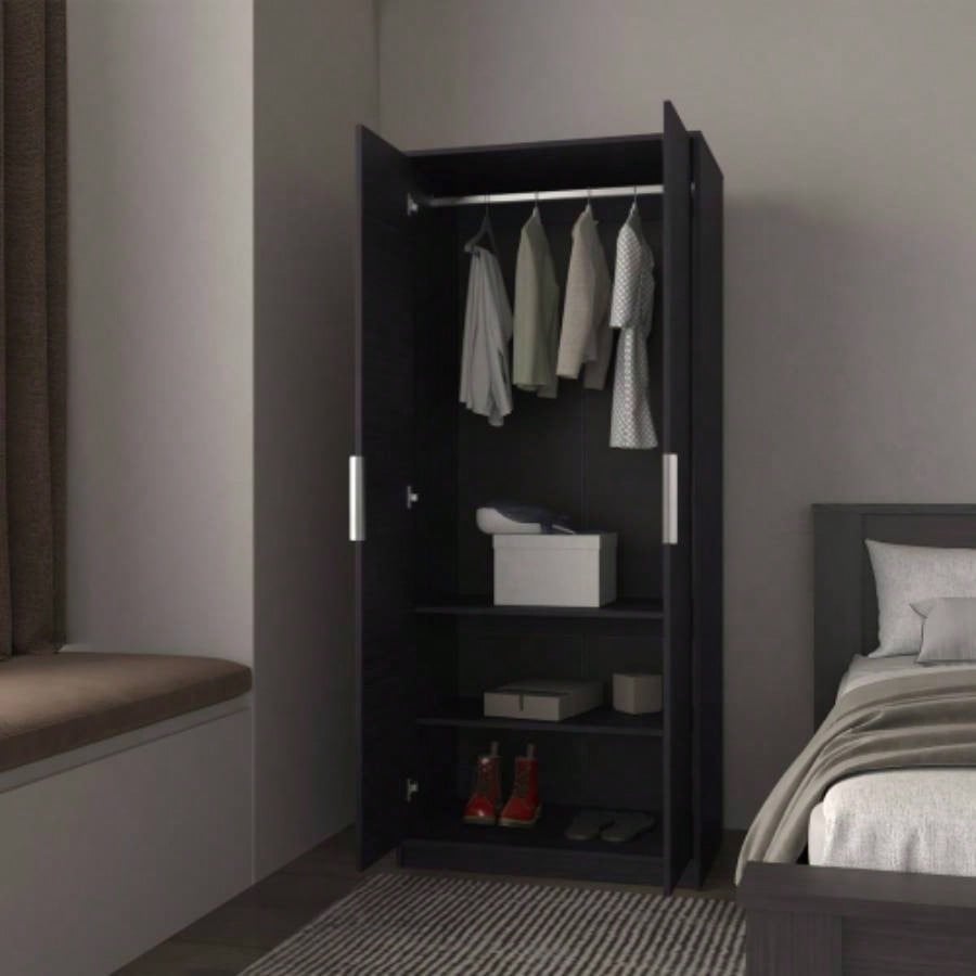 Trappe Armoire, Bedroom, Black