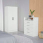Midval 2 - Piece Bedroom Set, Armoire+ Dresser, White