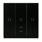 Six Doors Armoire Maya, Bedroom, Black/ White