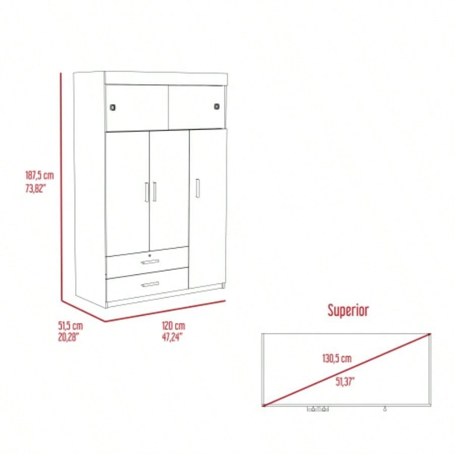 Tucson Armoire, Two Drawers