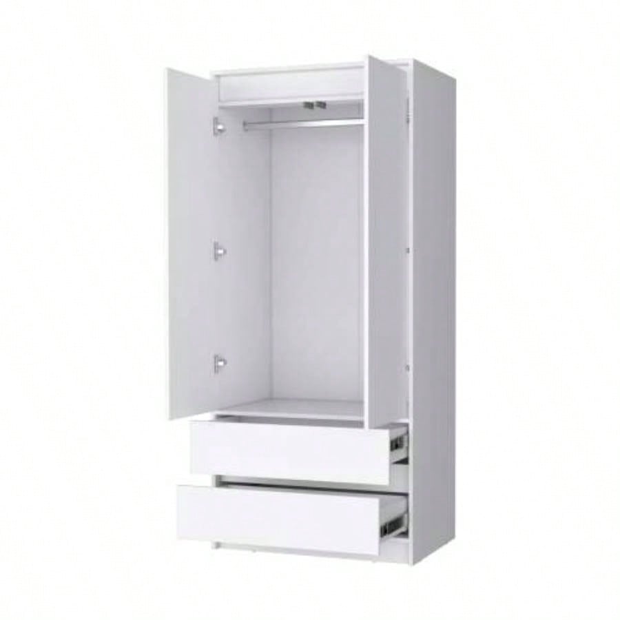 White 2 - Drawer Armoire