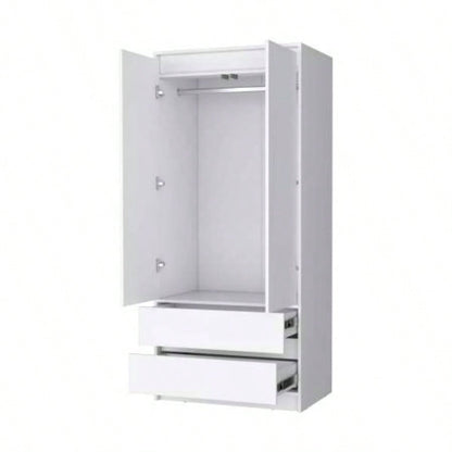 White 2 - Drawer Armoire