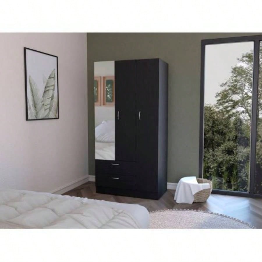 Armoire Haddam, Bedroom, Black