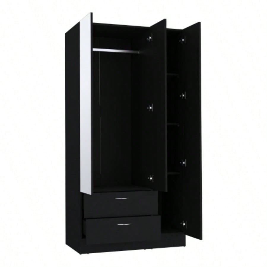 Armoire Haddam, Bedroom, Black