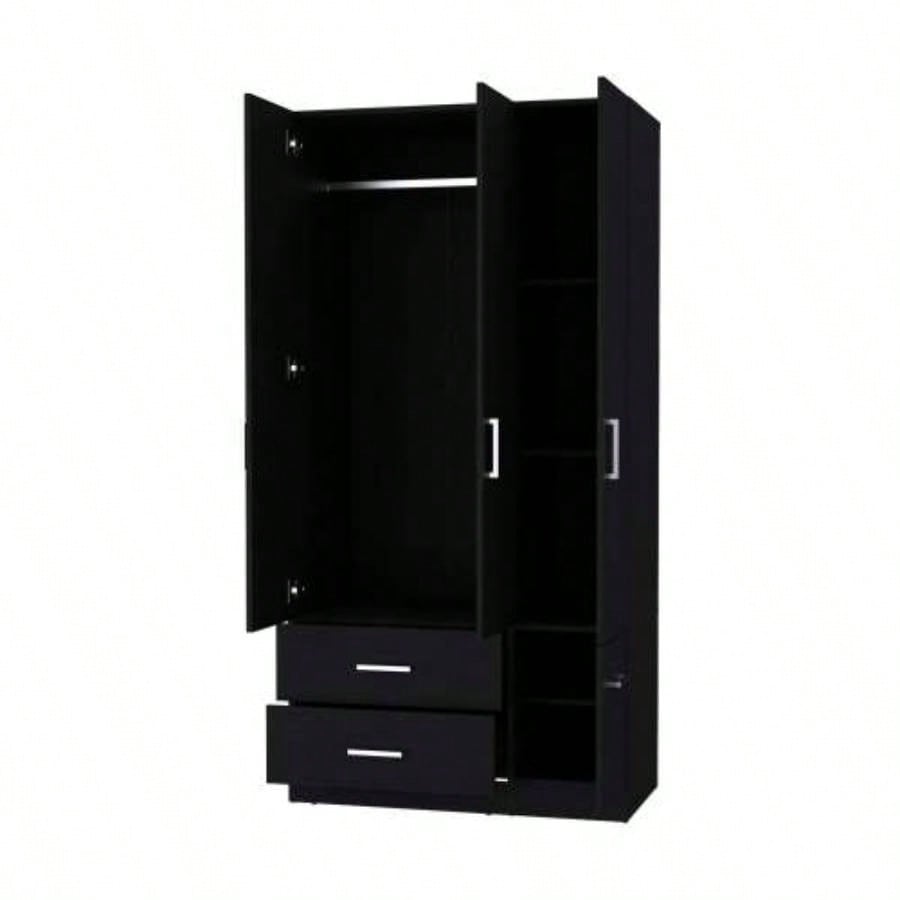 Black 4 - Door 2 - Drawer Armoire