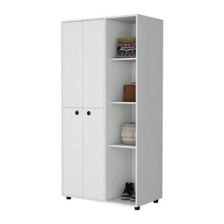 White 1 - Drawer Armoire Closet