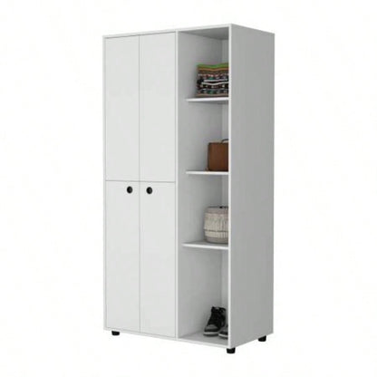 White 1 - Drawer Armoire Closet