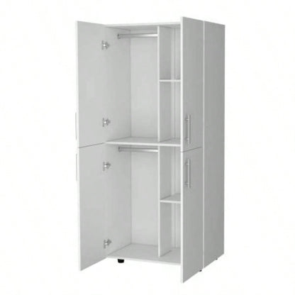 White 4 - Door Armoire