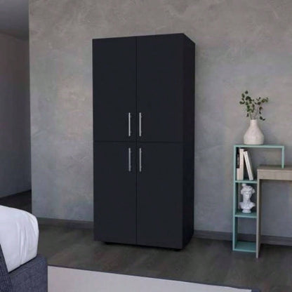 White 4 - Door Armoire