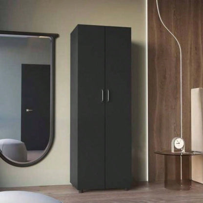 Chagrin 2 - Shelf Rectangle Armoire Black Wengue