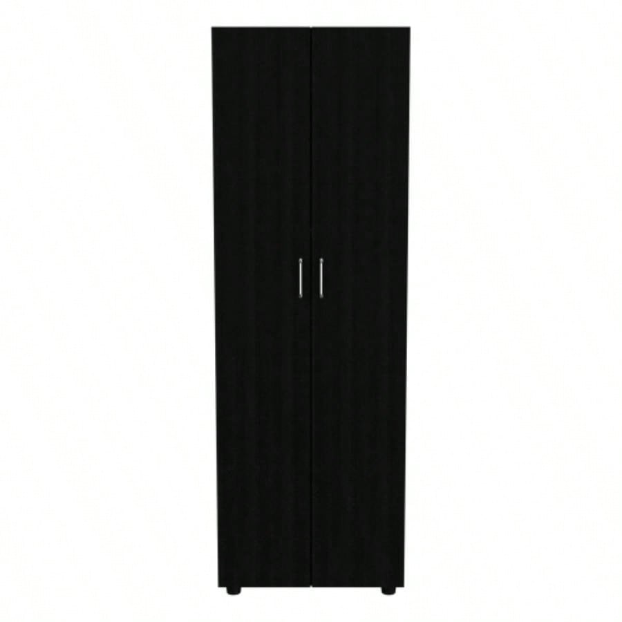 Chagrin 2 - Shelf Rectangle Armoire Black Wengue