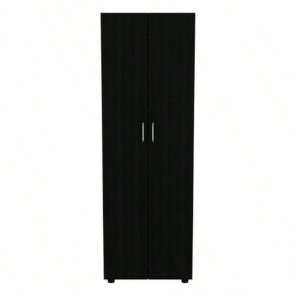 Chagrin 2 - Shelf Rectangle Armoire Black Wengue