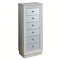 White 6 - Drawer Jewelry Armoire