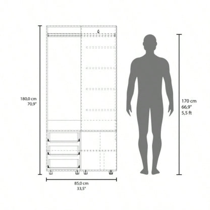 Ursine Armoire, Bedroom, Black