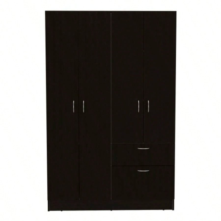 Armoire Alpes, Bedroom, Black/ White