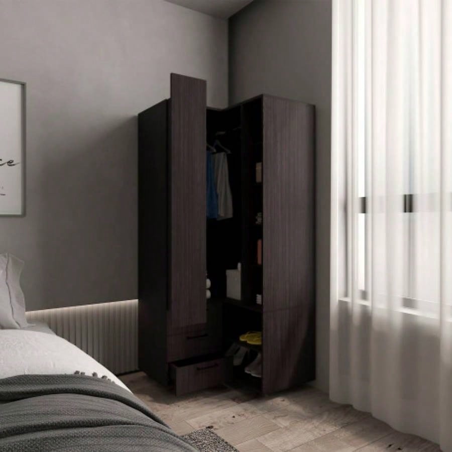 Ursine Armoire, Bedroom, Black