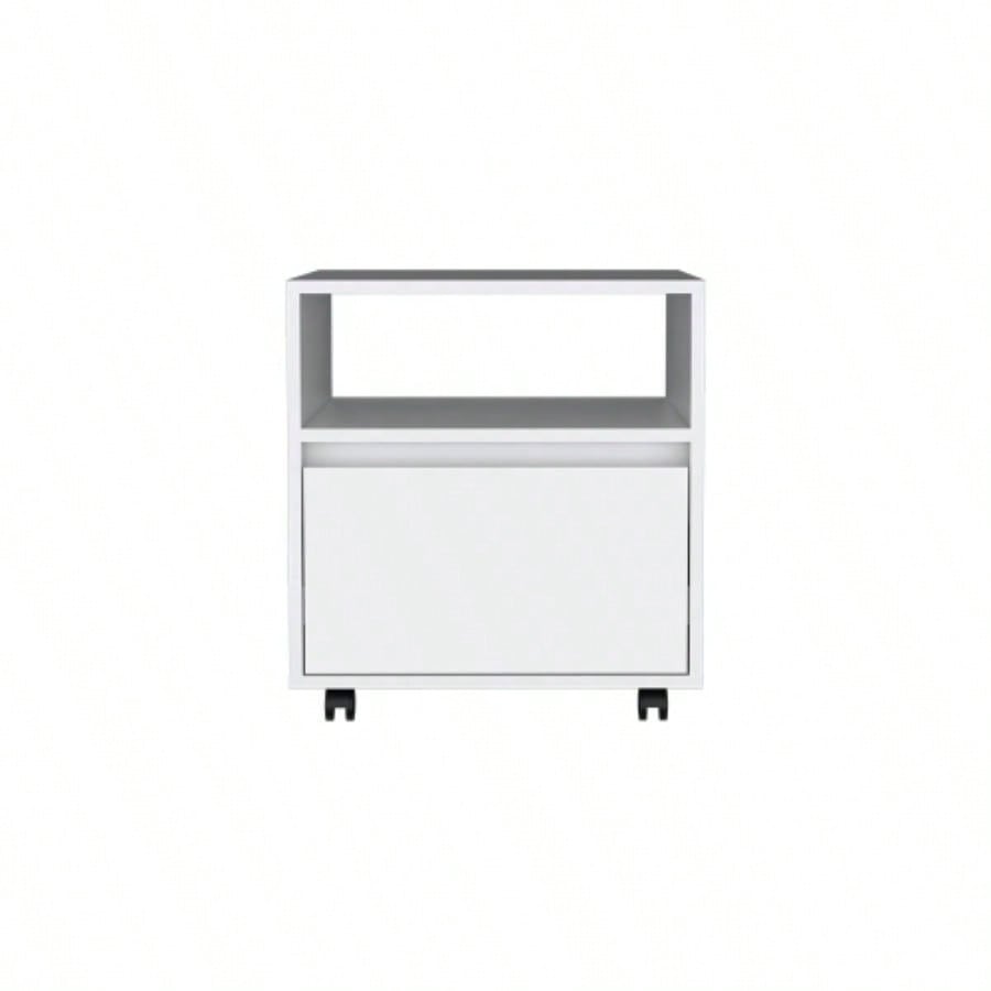 Beloit 3 Piece Bedroom Set, Nightstand+ Dresser+ Armoire, White