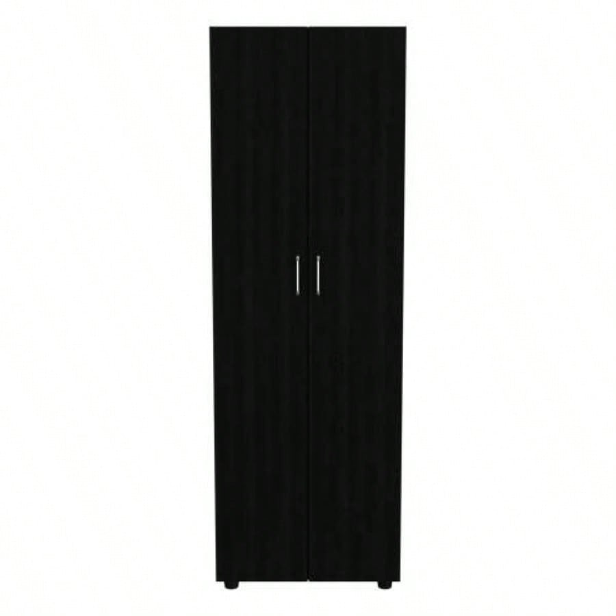 2 Piece Bedroom Set, London Armoire+ Three Drawer Dresser, Black