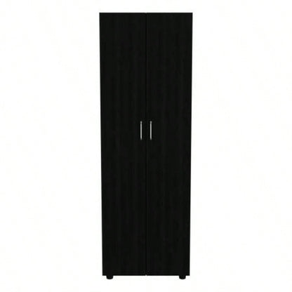 2 Piece Bedroom Set, London Armoire+ Three Drawer Dresser, Black