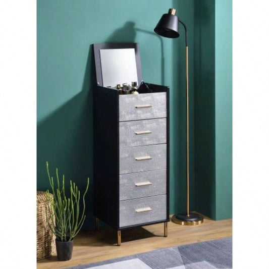 Myles Black, Silver Gold Jewelry Armoire