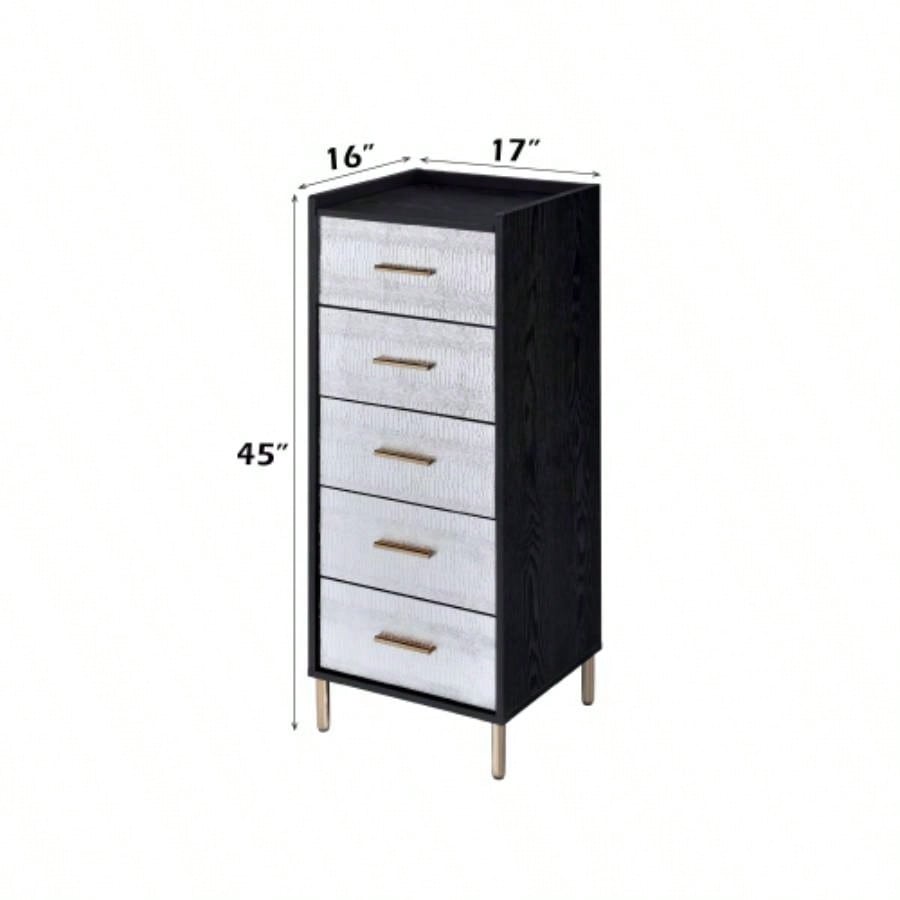 Myles Black, Silver Gold Jewelry Armoire