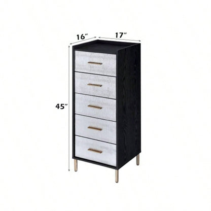 Myles Black, Silver Gold Jewelry Armoire