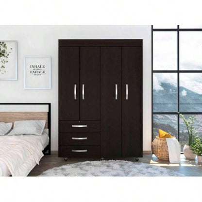 Isla Vista 3 - Drawer Armoire Black Wengue