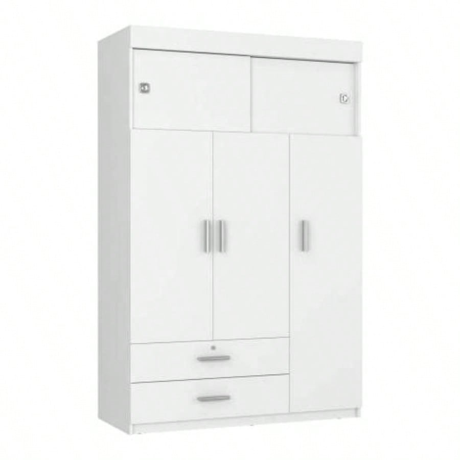 Omaha 2 - Piece Armoire and Dresser, White