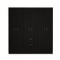 Guajira Six Door Armoire, Three Cabinets, Hidden Drawer Shoes