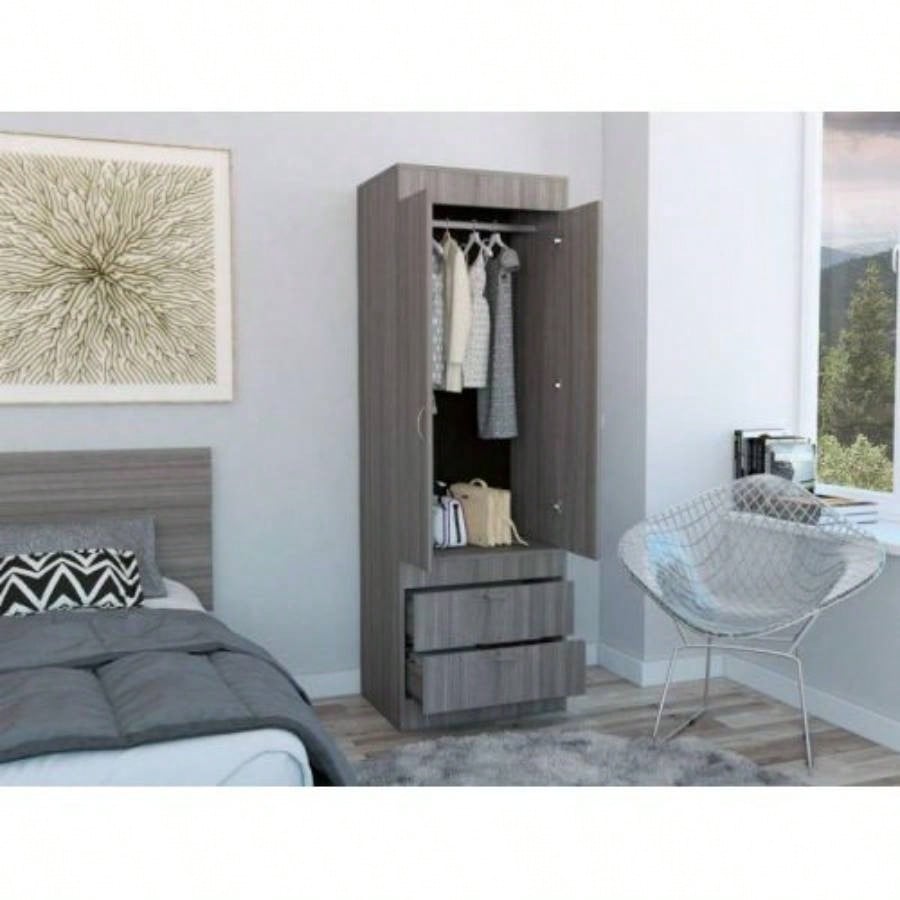 Light Gray 2 - Drawer Armoire