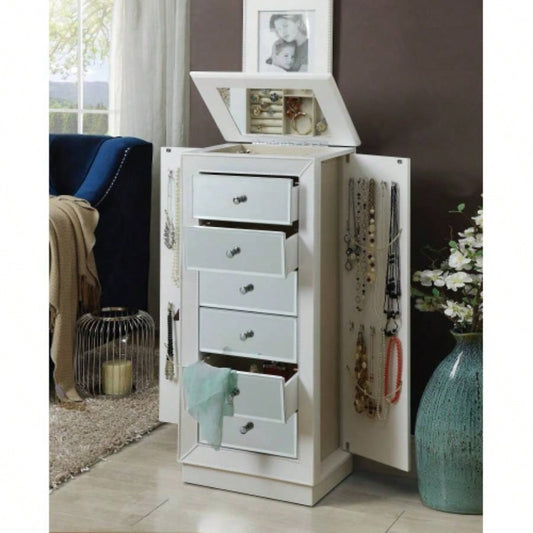 Talor White Jewelry Armoire