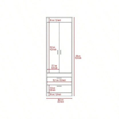 Light Gray 2 - Drawer Armoire