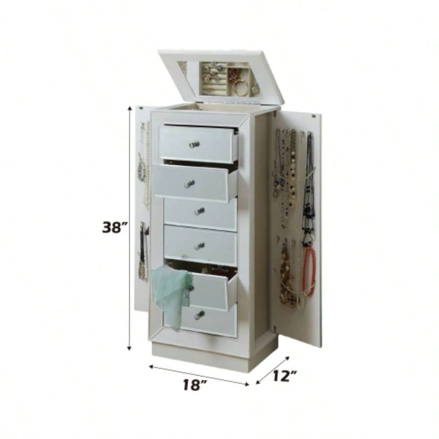 Talor White Jewelry Armoire