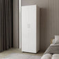 White Armoire with 2 Doors and Hanging Rod